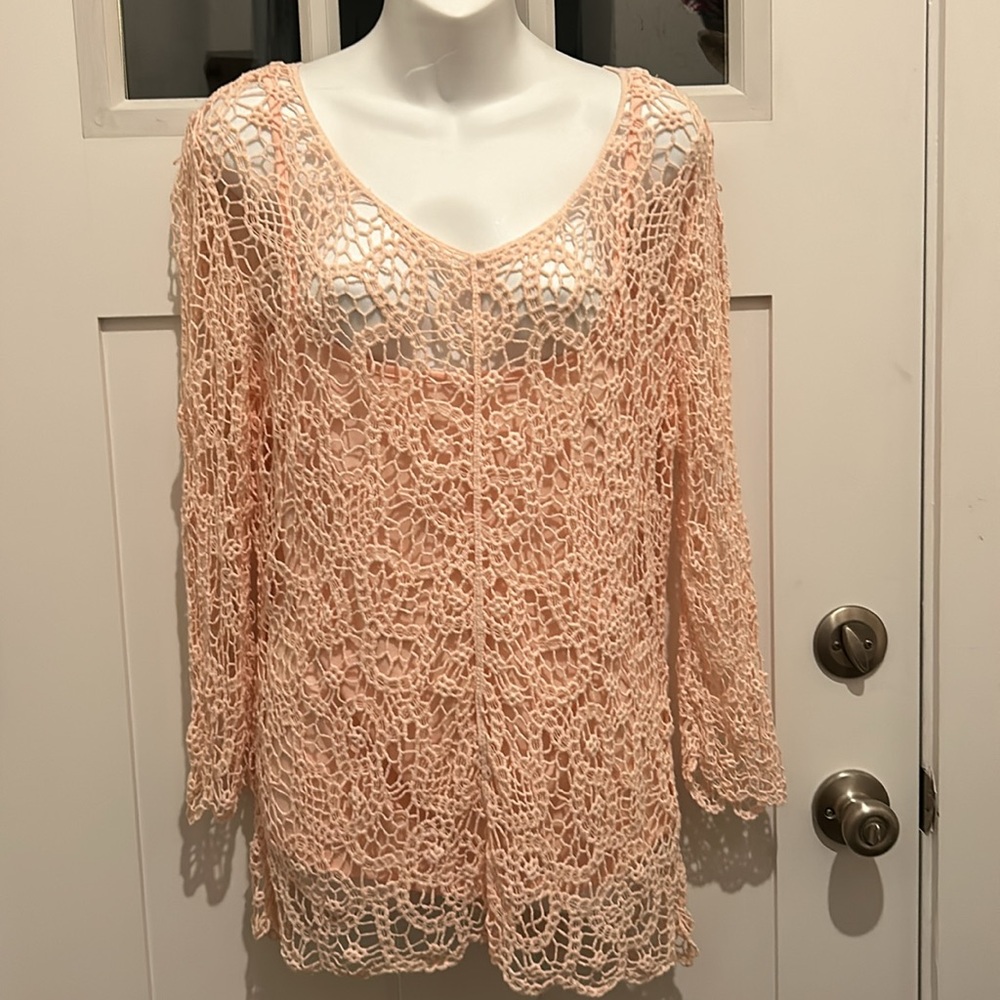 Grand and Green 2 Piece Crotchet Tunic Top